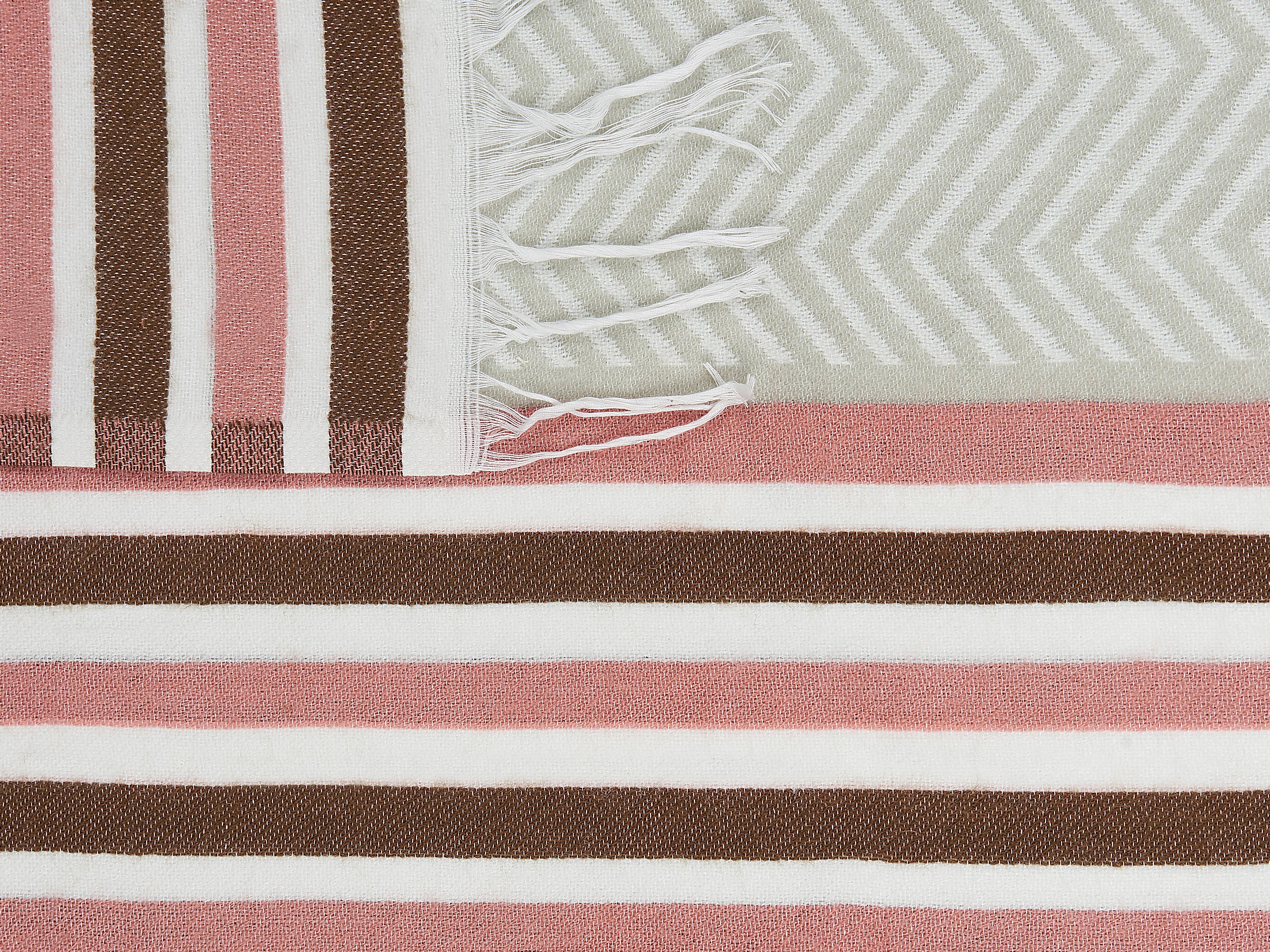 Plaid MAGAR Stof 130 x 170 cm Beige
