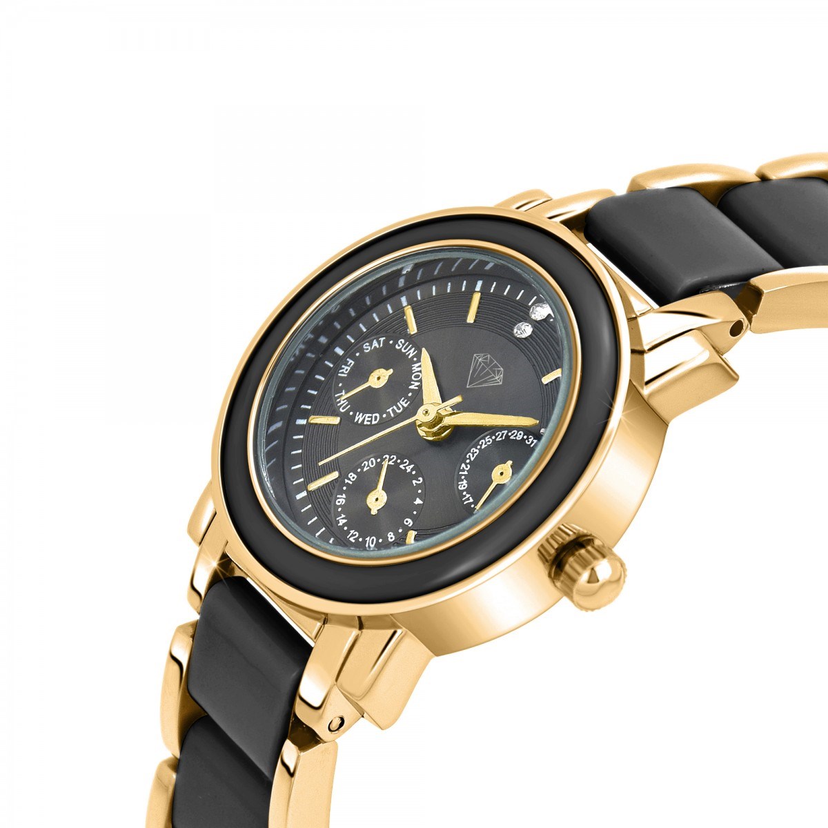 Montre Lila SC Crystal ornée de 2 Cristaux Scintillants