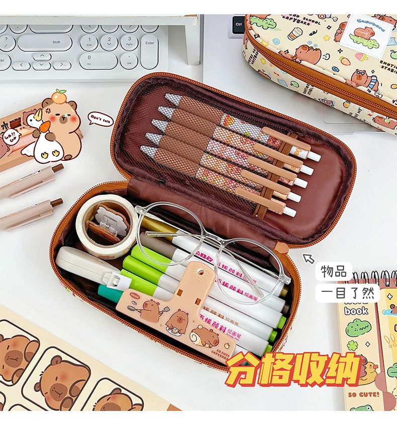 Eranso - Capybara Canvas Etui (Diverse Ontwerpen)