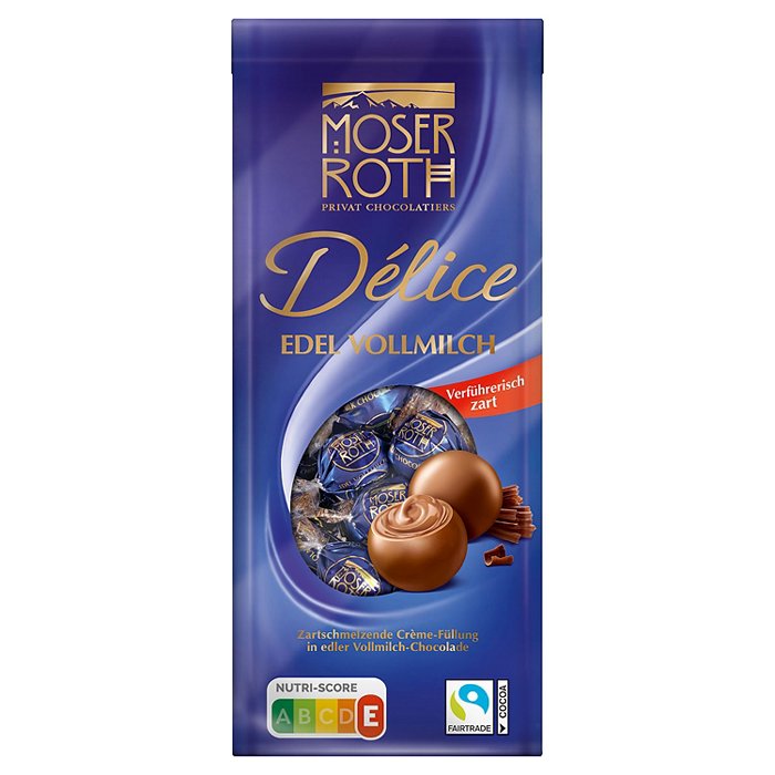 MOSER ROTH Delice Pralinen 140 g, Vollmilch