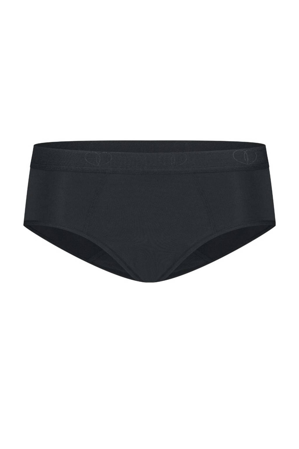 hipster menstruatieslip Medium zwart