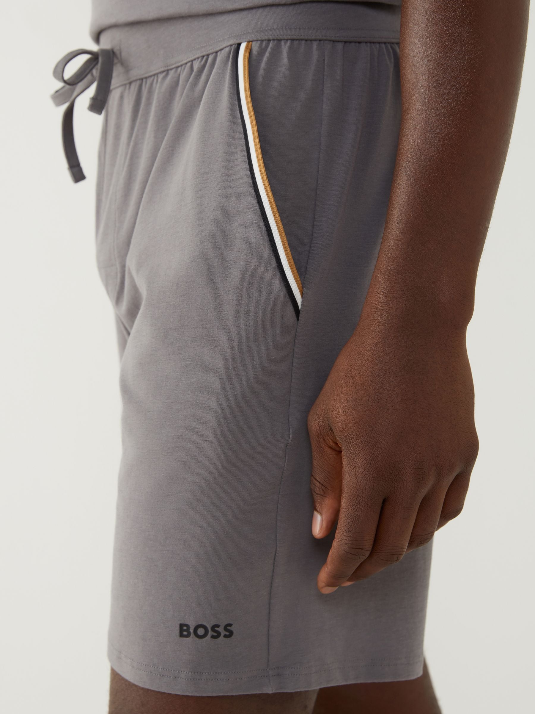 Grijs - BOSS Unique short met logo