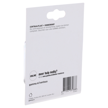 GAMMA K2 Centraalplaat Dimmer Wit