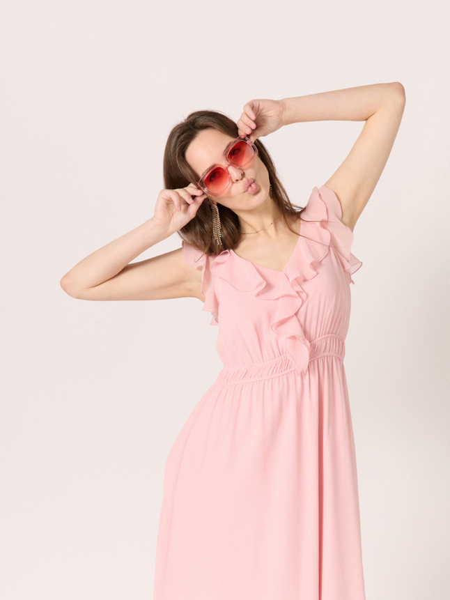Robe longue cintrée