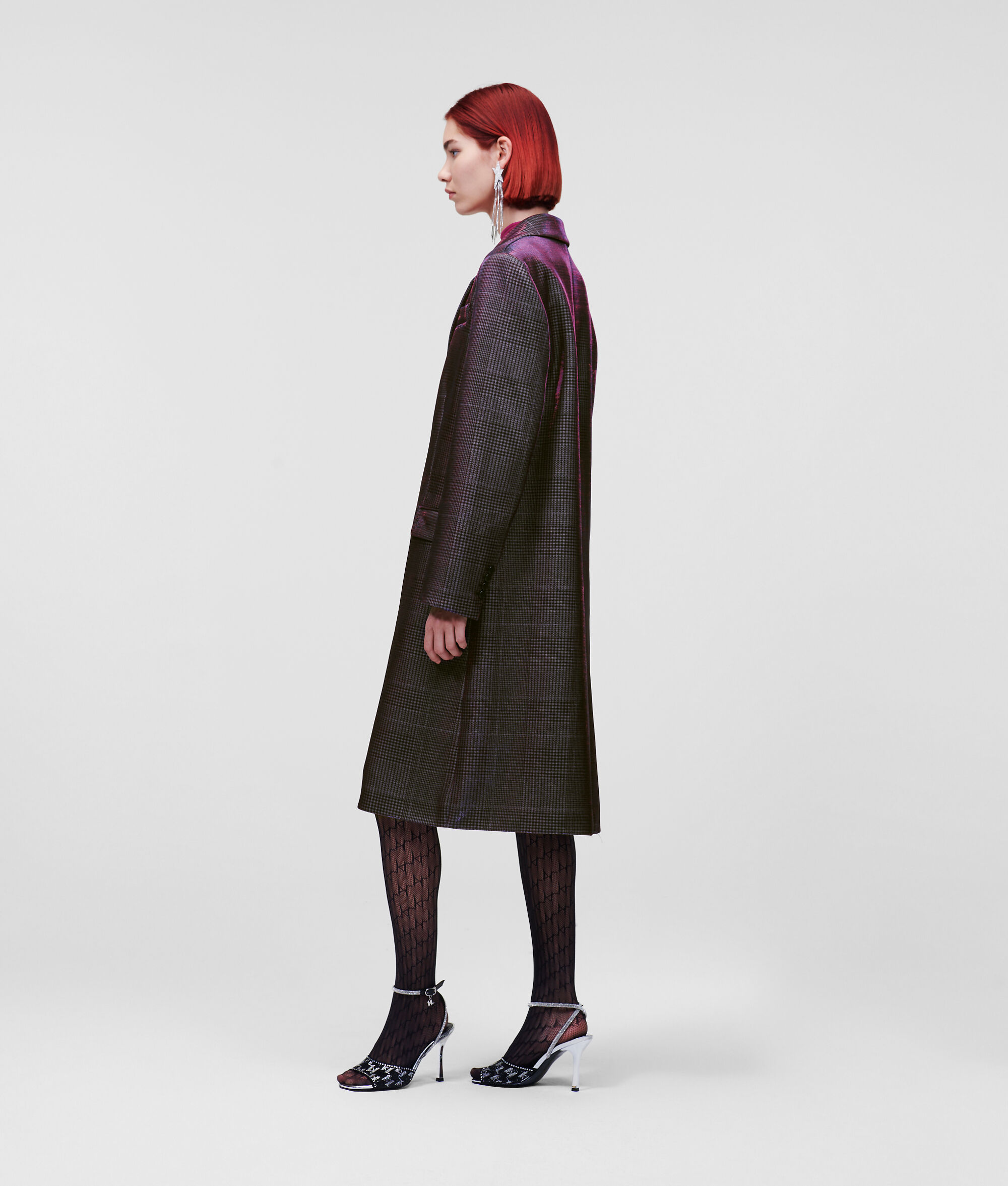 MANTEAU STYLÉ AUX REFLETS IRISÉS