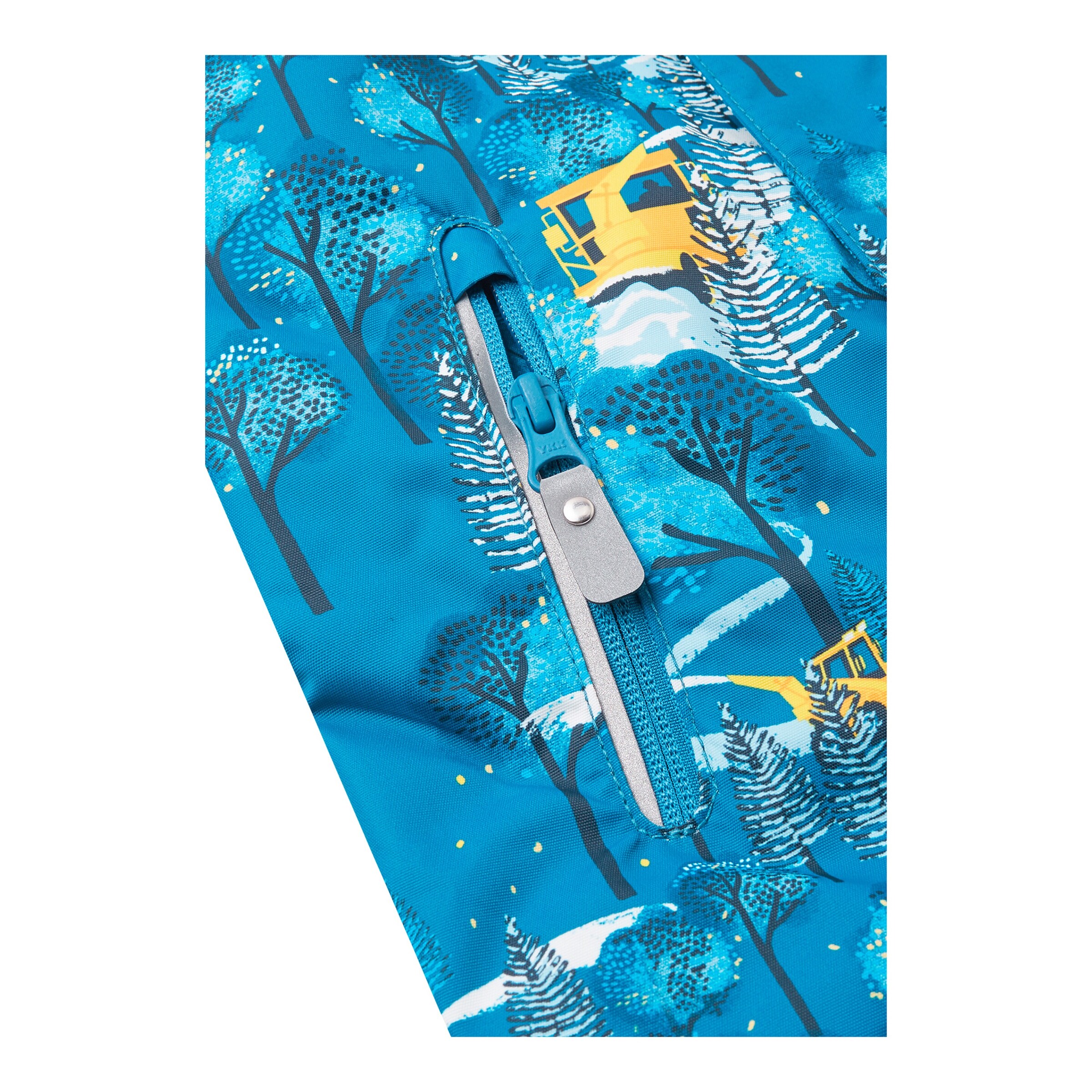 Reima Schneeoverall mit Kapuze blau/gelb