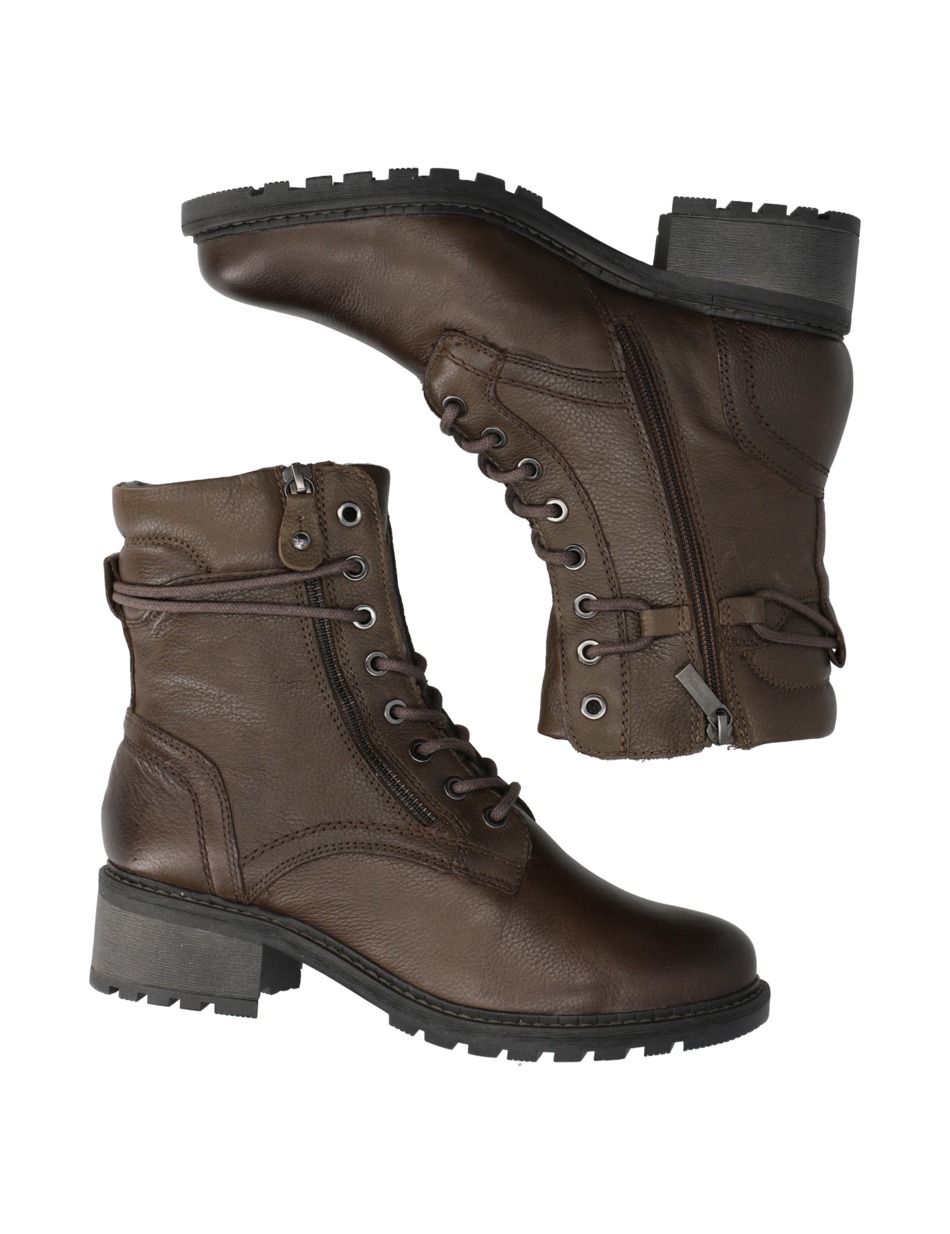 Glattleder Schnürboot