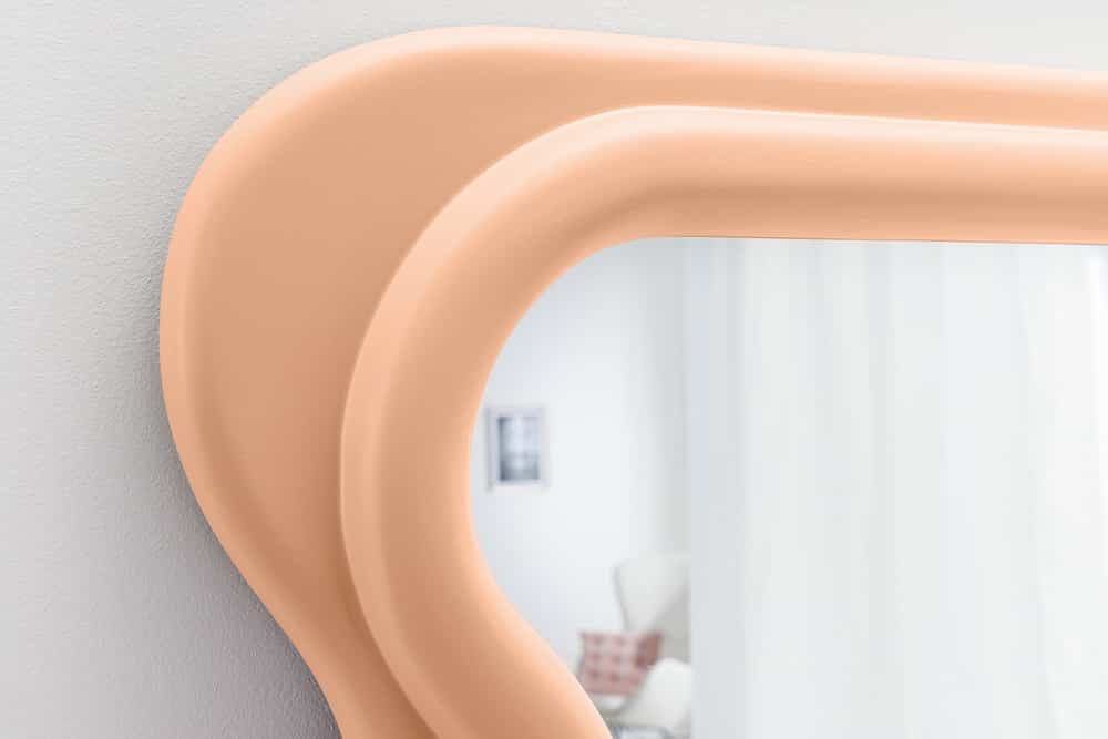 Design Wandspiegel CURVY 160cm apricot Pastell Spiegel