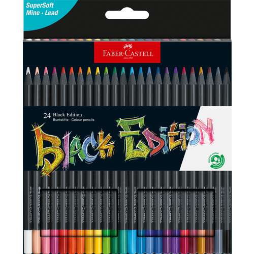 FABER-CASTELL Black Edition, Buntstifte, Kartonetuis