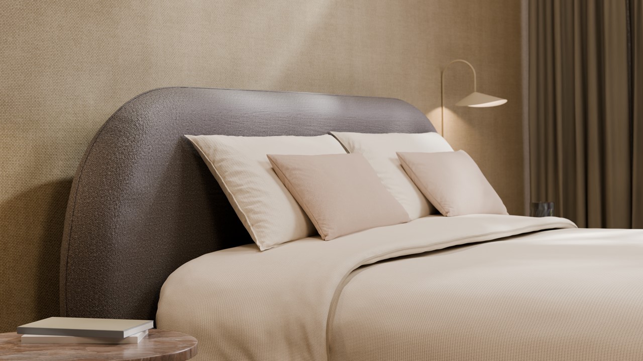 Boxspring Flow met Kårlsson Excellence matras - Wool look dark grey