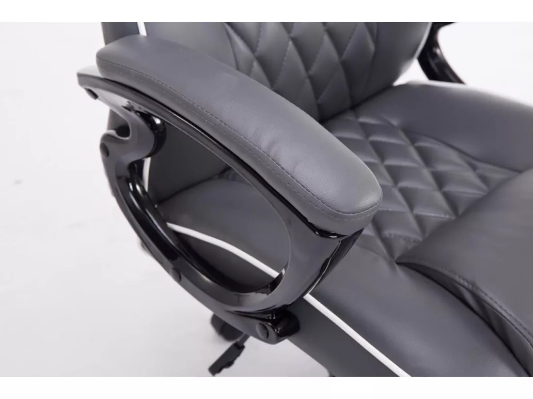 Chaise de bureau - Similicuir & Plastique - Gris - BIG XXX