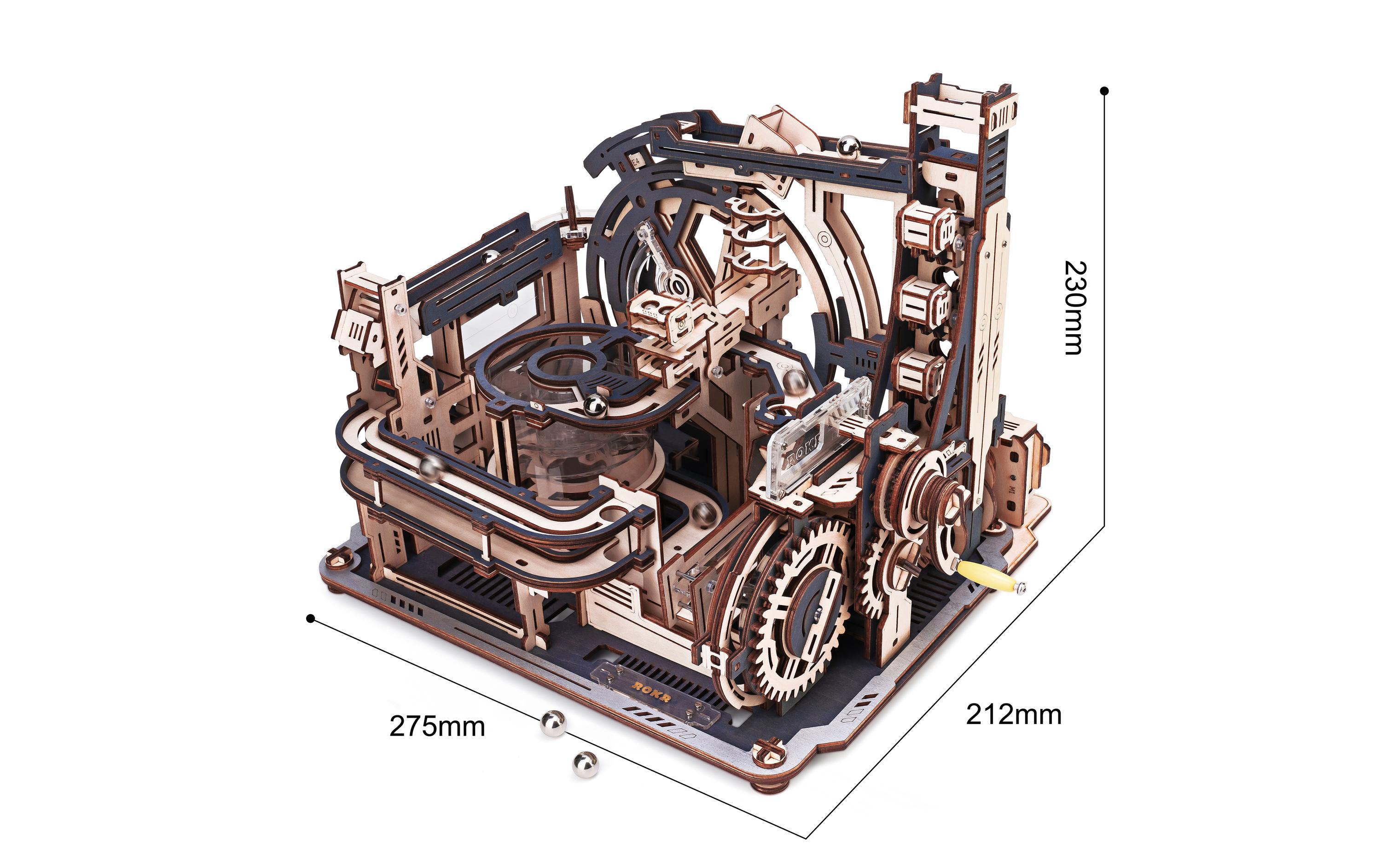 Bausatz Marble Spaceport 472-teilig3D-Puzzle aus lasergeschnittenen Holzteilen