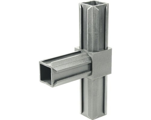 XD buisverbinder T-stuk voor vierkante buizen 20x20x1,5 mm, kunststof, zwart