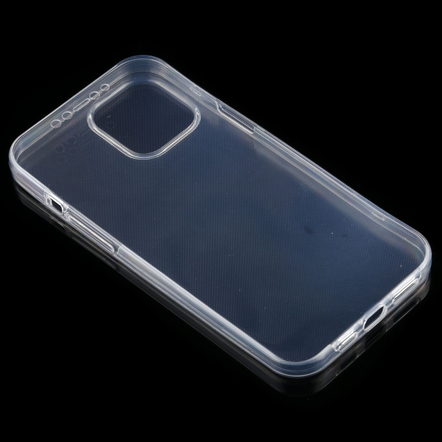 Apple iPhone 12 Pro Max Hülle Case 360 Handy Schutz Cover Full TPU Transparent