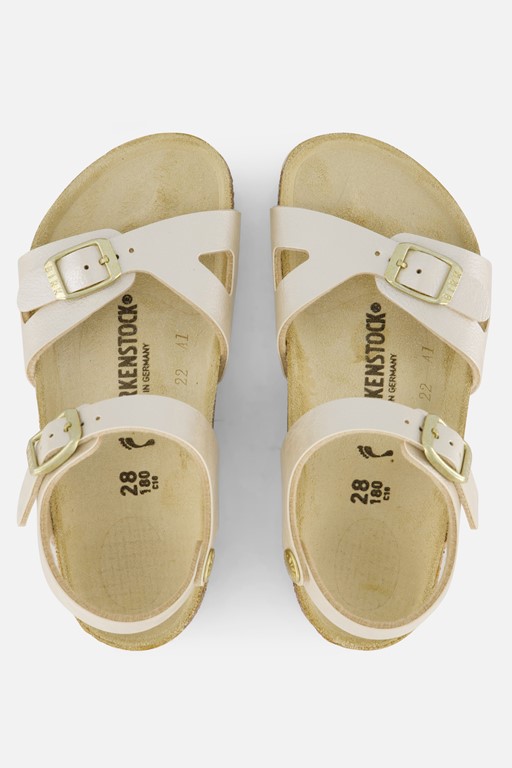 Birkenstock Rio Kids Sandalen wit Leer