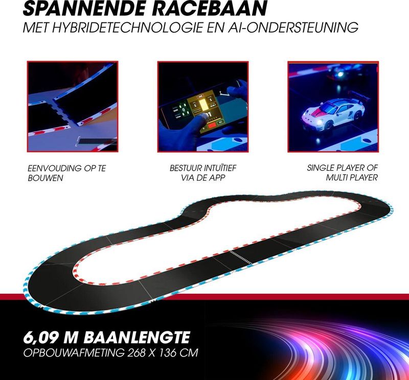 Carrera - Hybrid - Devil Drivers Set - Racebaan - Porsche 911 GT3 R - 6,09 Meter