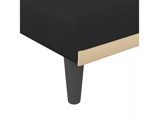 Prolenta Premium - Chaise longue noir velours