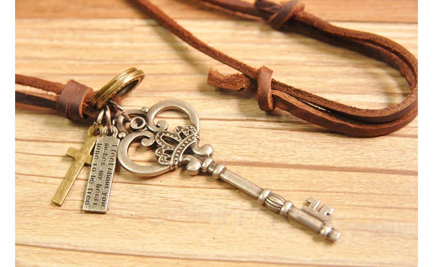 BABLIBU - Echte leren sleutelhanger