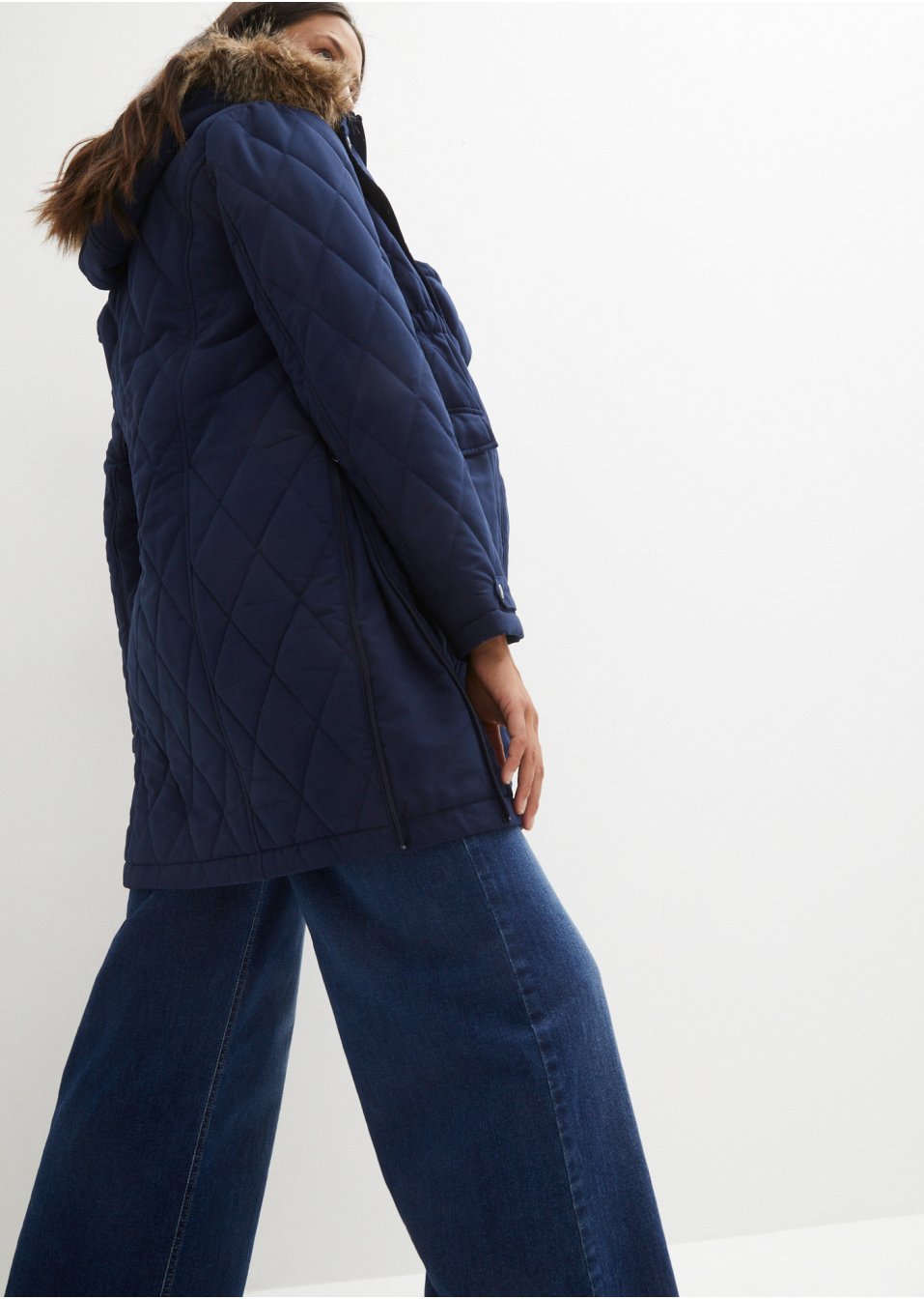 Parka matelassée de grossesse et de portage