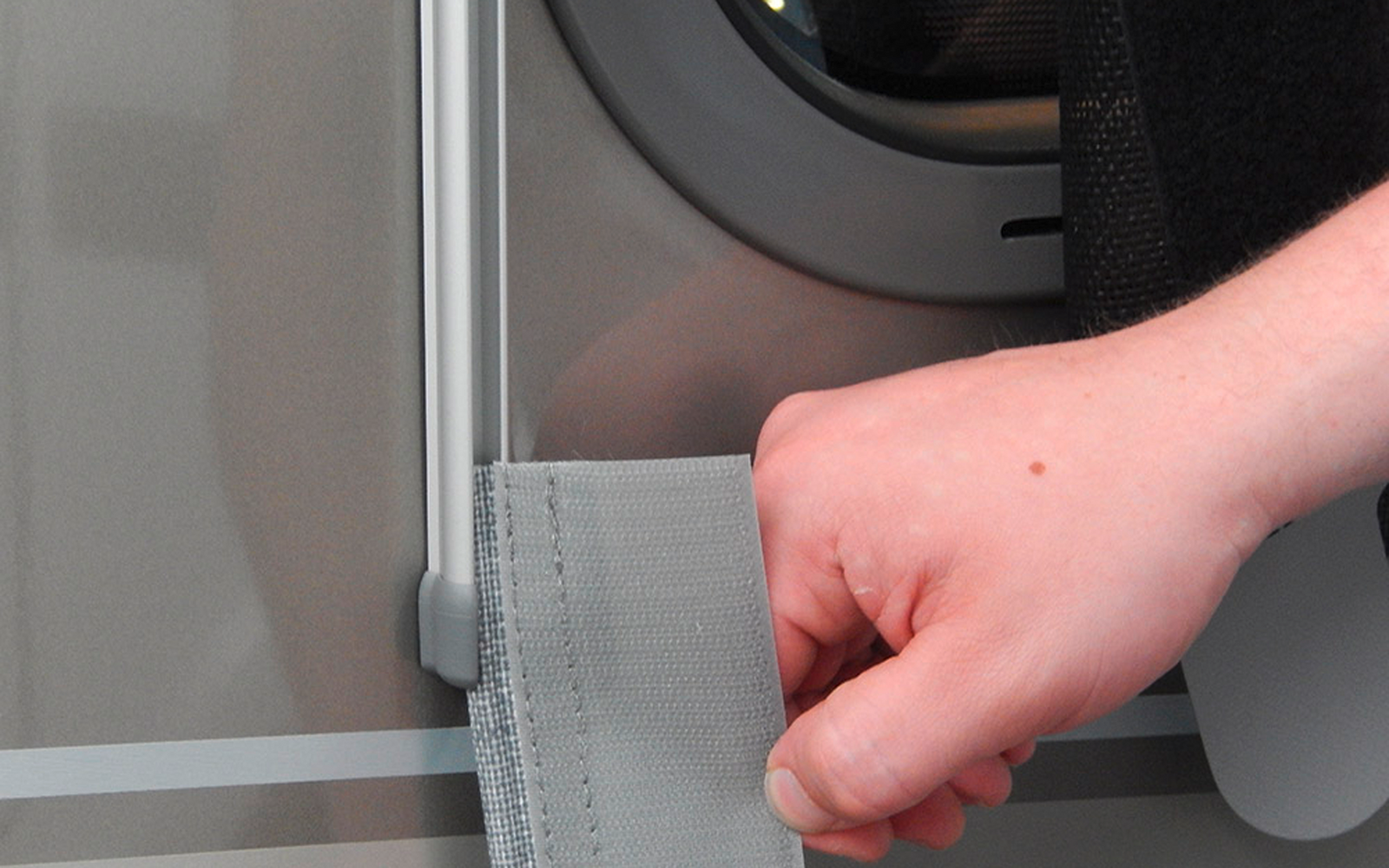 Hindermann Vorzeltkeder für Reparaturen Polyvinylchlorid- Keder Silber 6 Meter