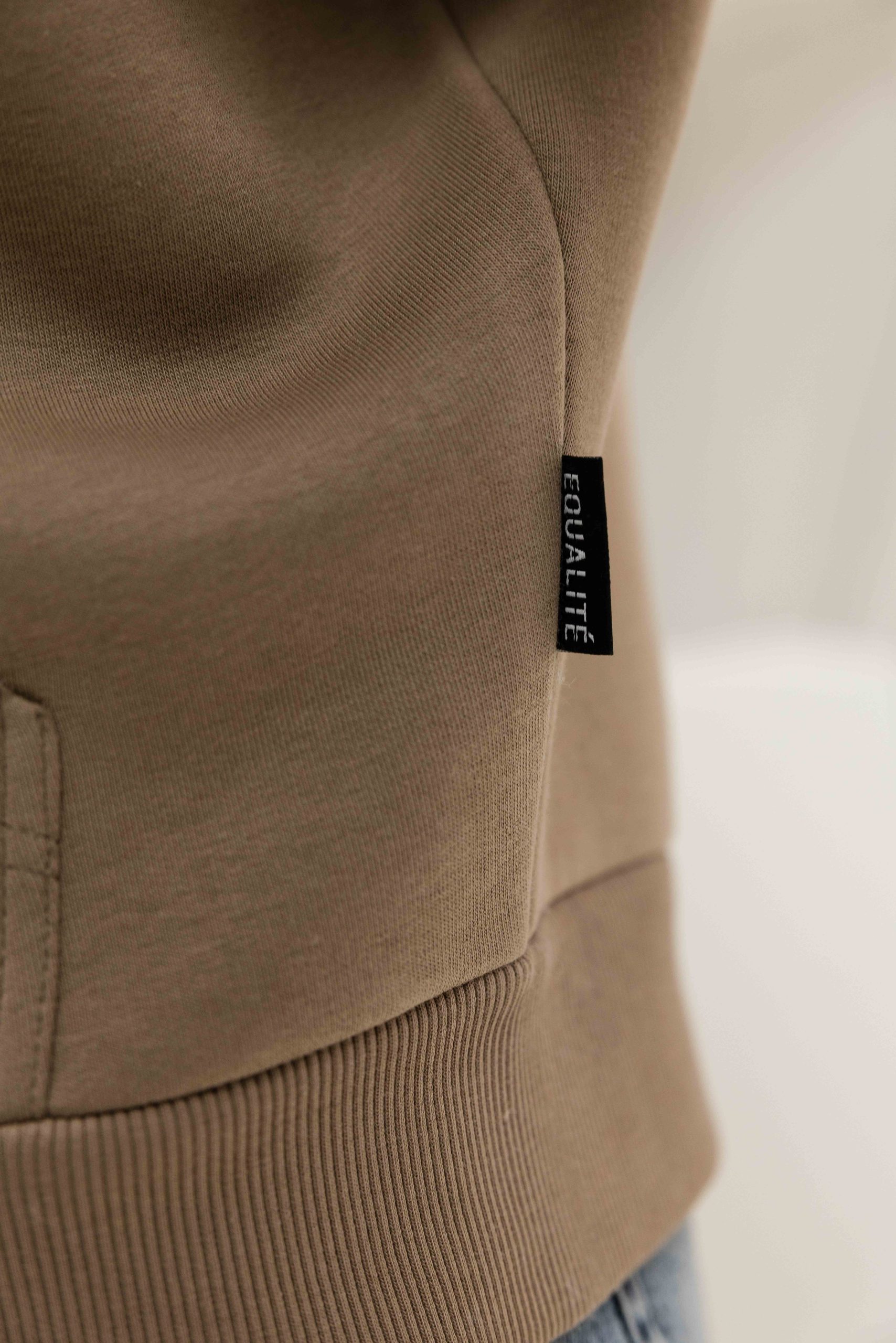 Equalité Arid Oversized Full Zip Hoodie Heren Beige