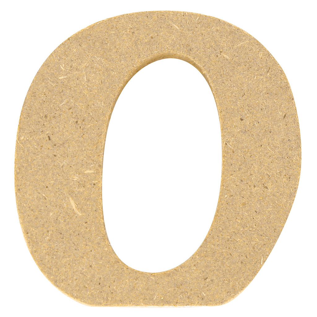 Chiffre 0 en bois H 5cm