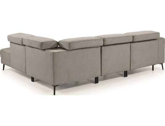 CONCEPT1 - Canapé tissu Mali 2 relax électrique gris angle droite