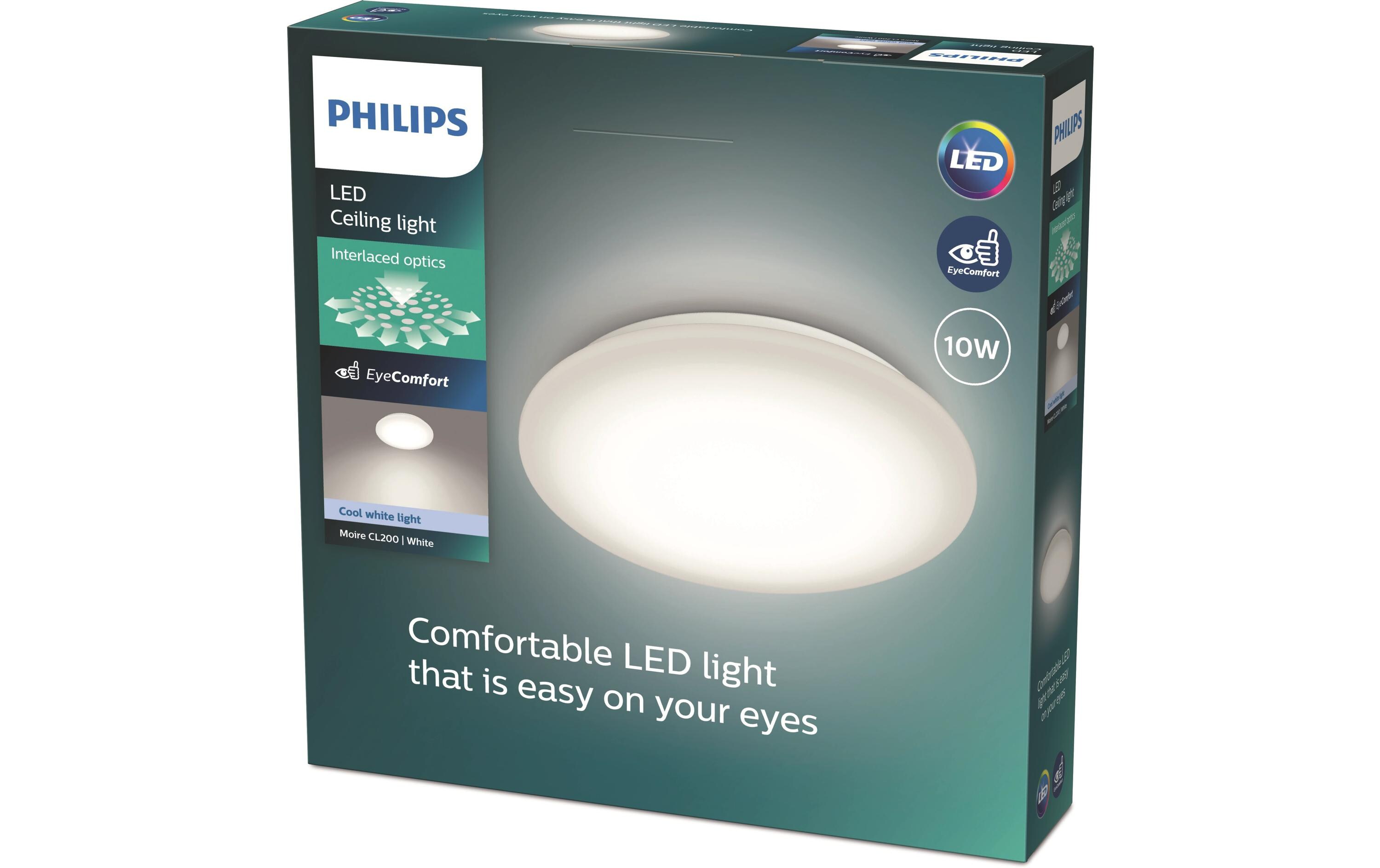 Deckenleuchte Moire CL200, 4000K, 1000 lm weissLED-Leuchte für gleichmässige Lichtverteilung
