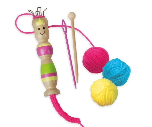 Lena Knitting Nancy, Children''s knitting set, 6 År, Flerfarvet