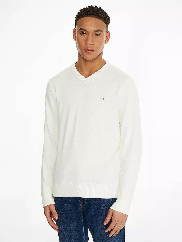TOMMY HILFIGER Pullover weiss