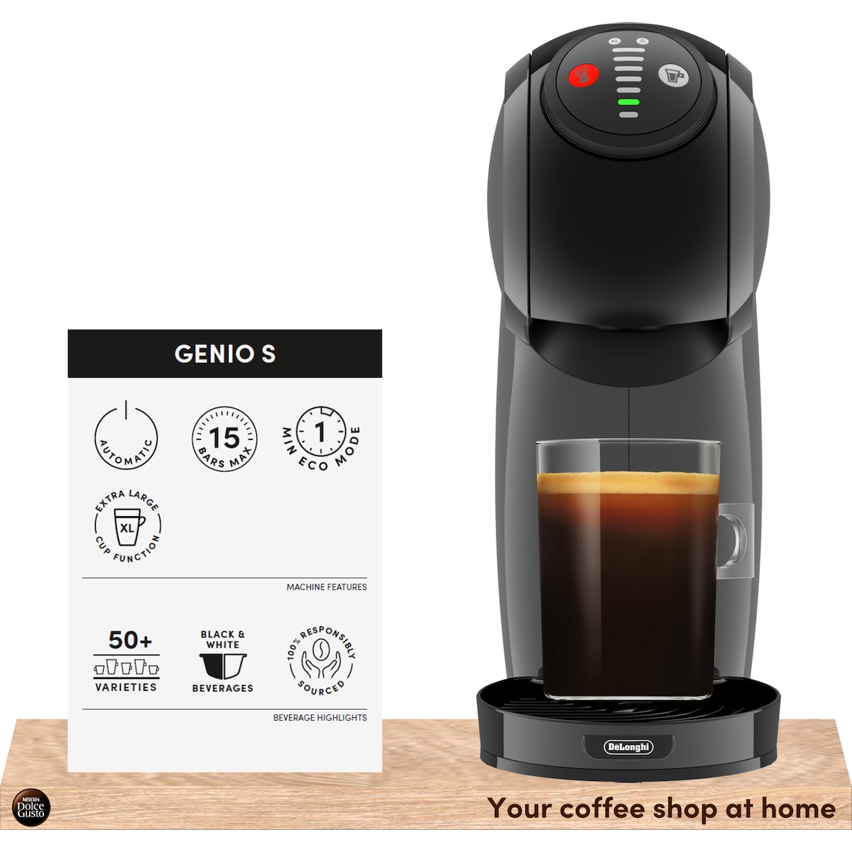 Nescafé Dolce Gusto Genio S kapselmaskin Starbucks-pakke