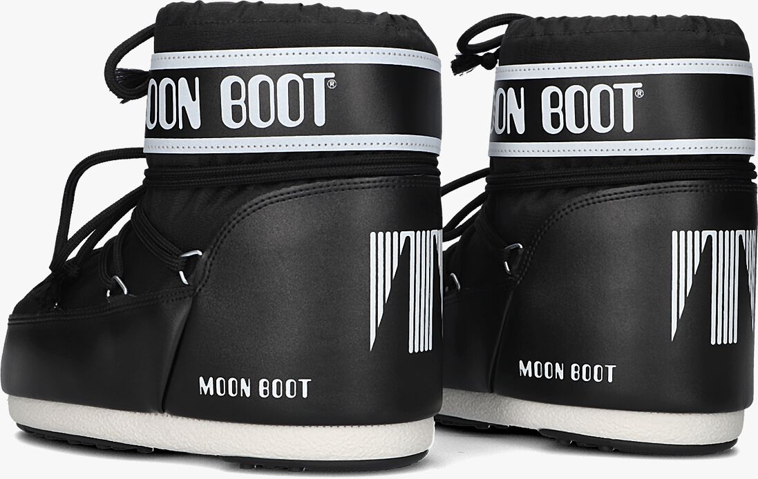 MOON BOOT zwarte moon boot  icon low nylon