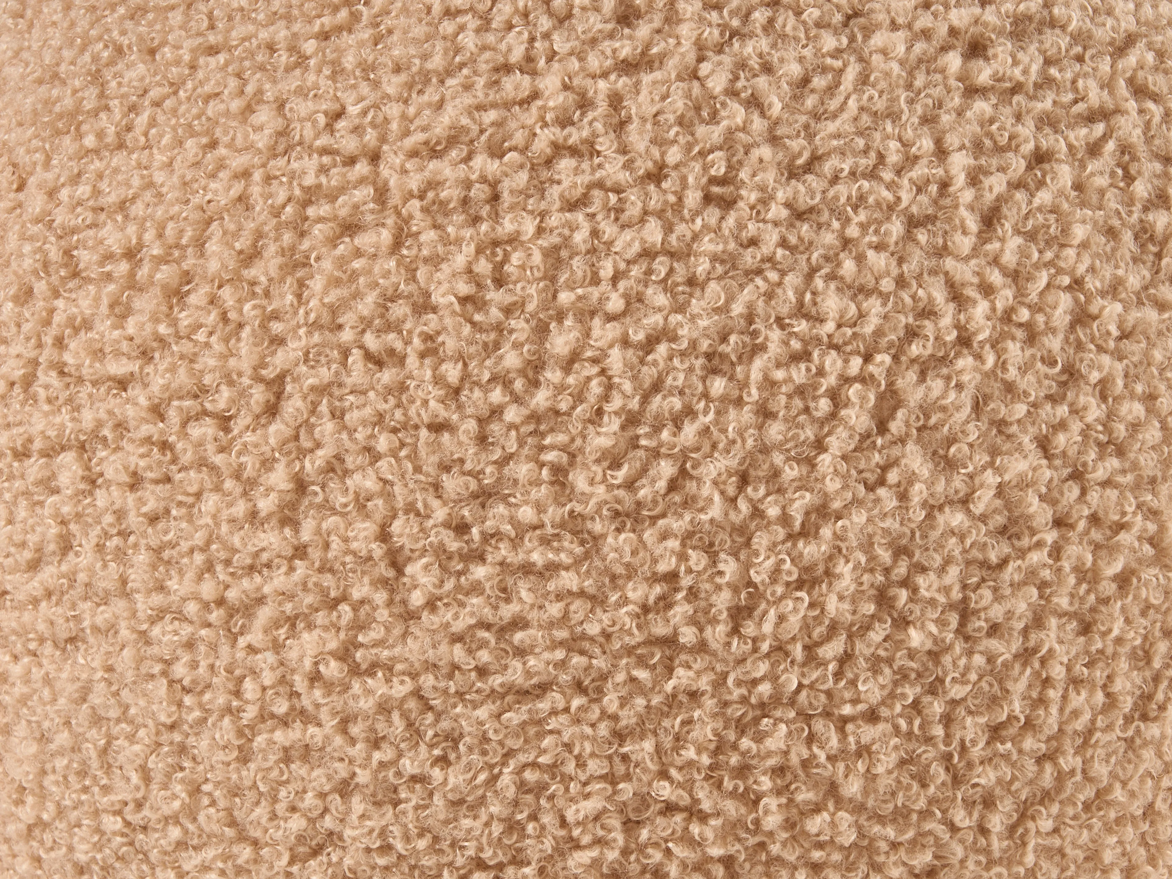 Poef BEAUFORT Bouclé Lichtbruin
