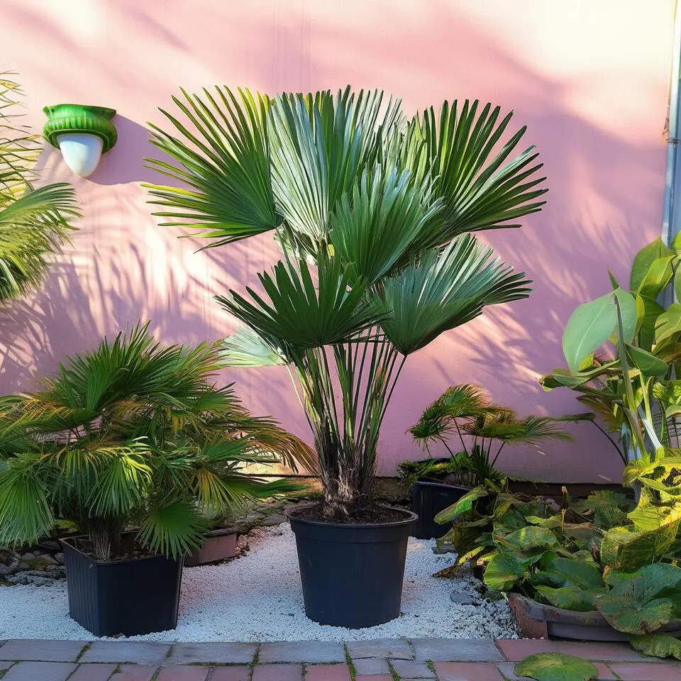 Dwergpalm - Chamaerops 'Vulcano' - Hoogte 35-45cm - ⌀19cm