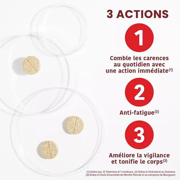 Santarome Bio Vita'max Multivitaminas Efervescentes Energia 30 comprimidos