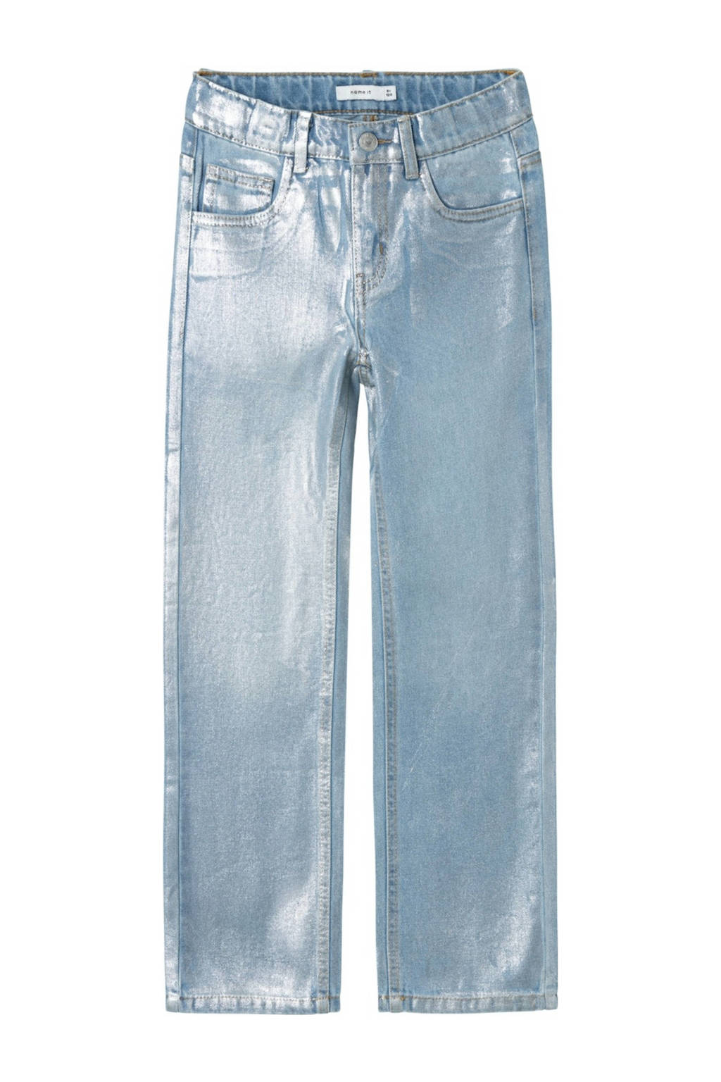 NAME IT coated straight leg jeans NKFROSE light blue denim