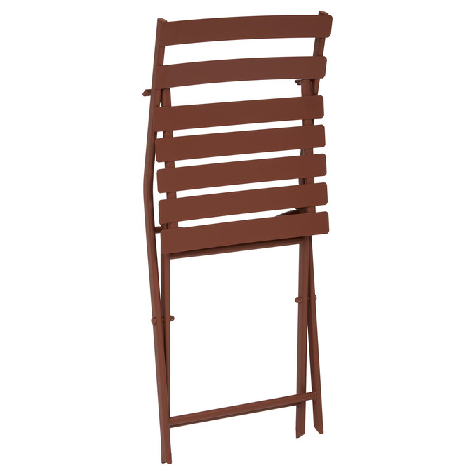 Ensemble table de jardin pliante rectangle + 2 chaises GREENSBORO Acajou