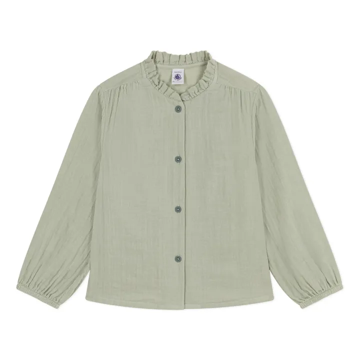 Petit Bateau Blouse Marilou Gaze de Coton | Sauge