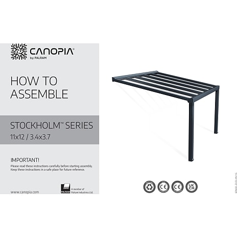 Palram - Canopia Stockholm overdækning med gardin
