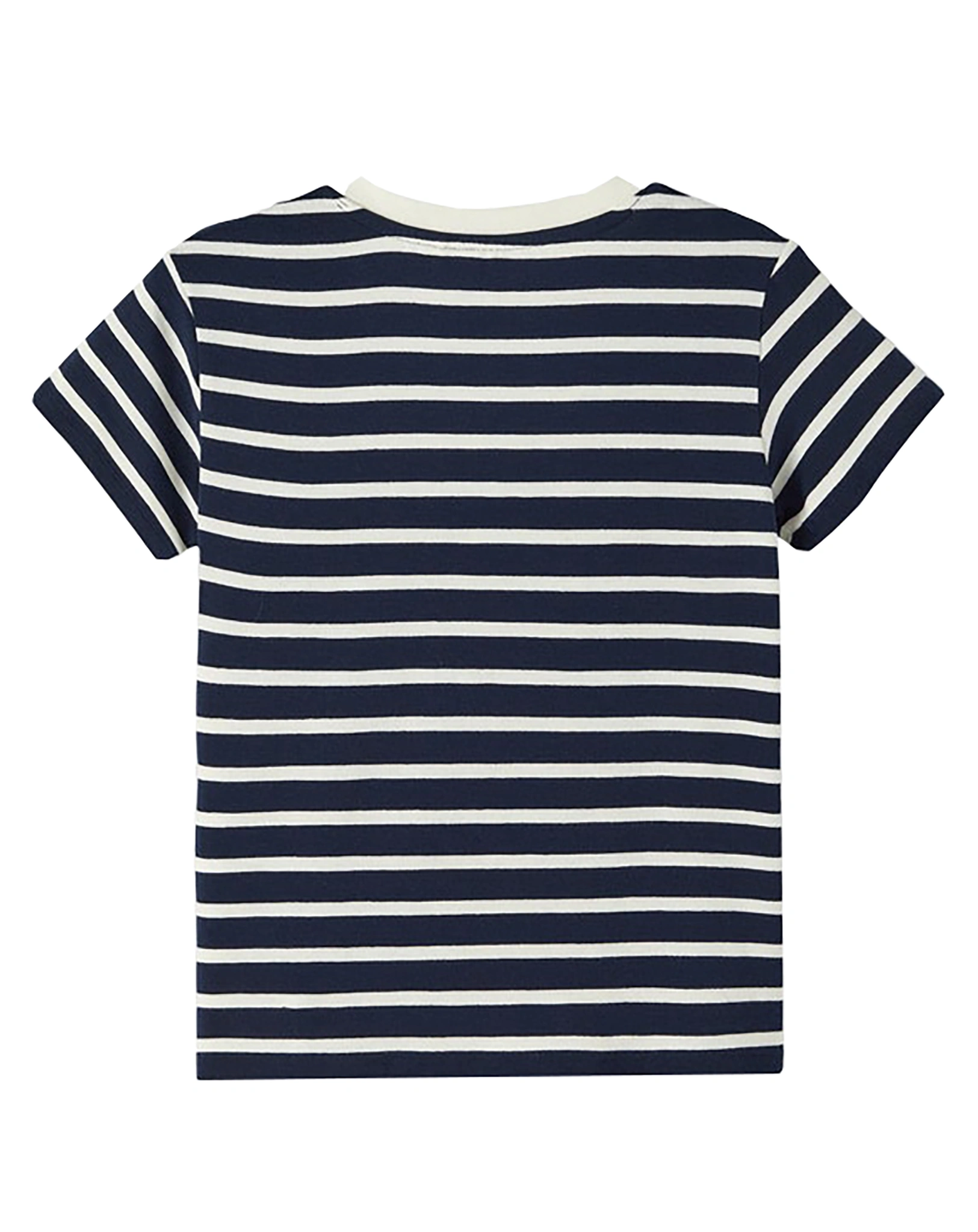 T-Shirt NKMFFALK gestreift in dark sapphire