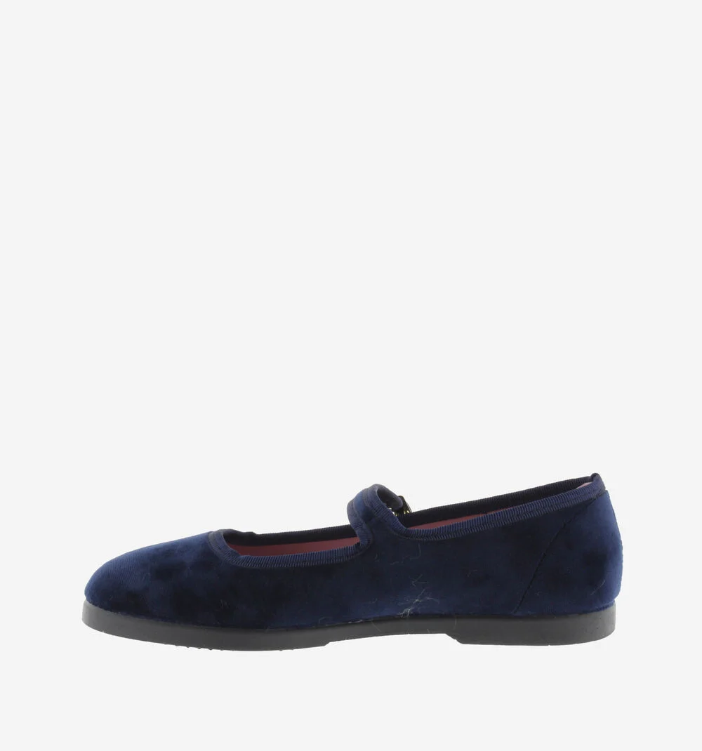 GONG-FU BALLERINE VELOURS Ballerines femme MARINO