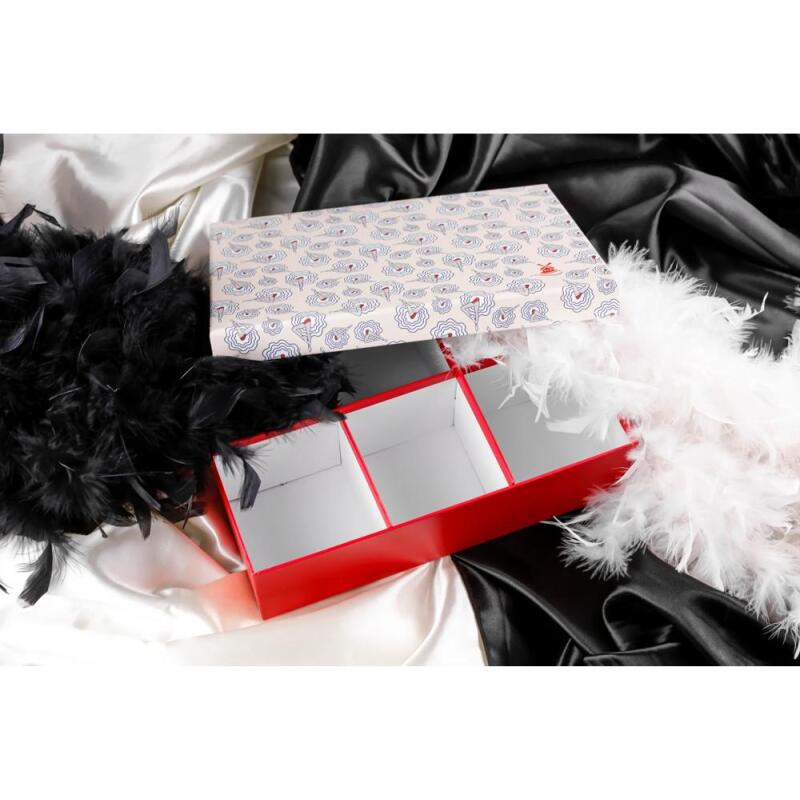 Moulin Rouge, Boîte rectangulaire à compartiments amovibles 29x21x8,5 cm