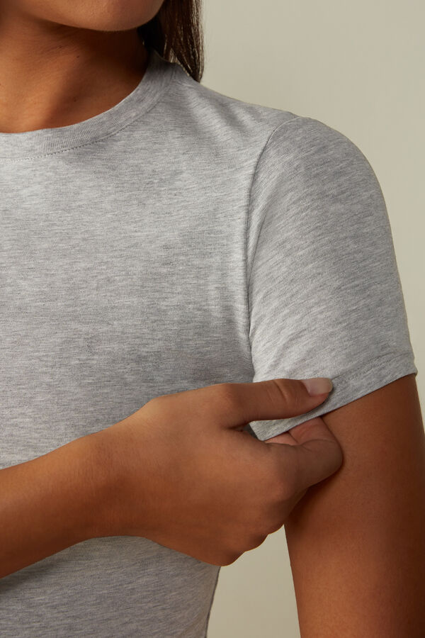 Camiseta de manga curta em algodão elástico Supima®