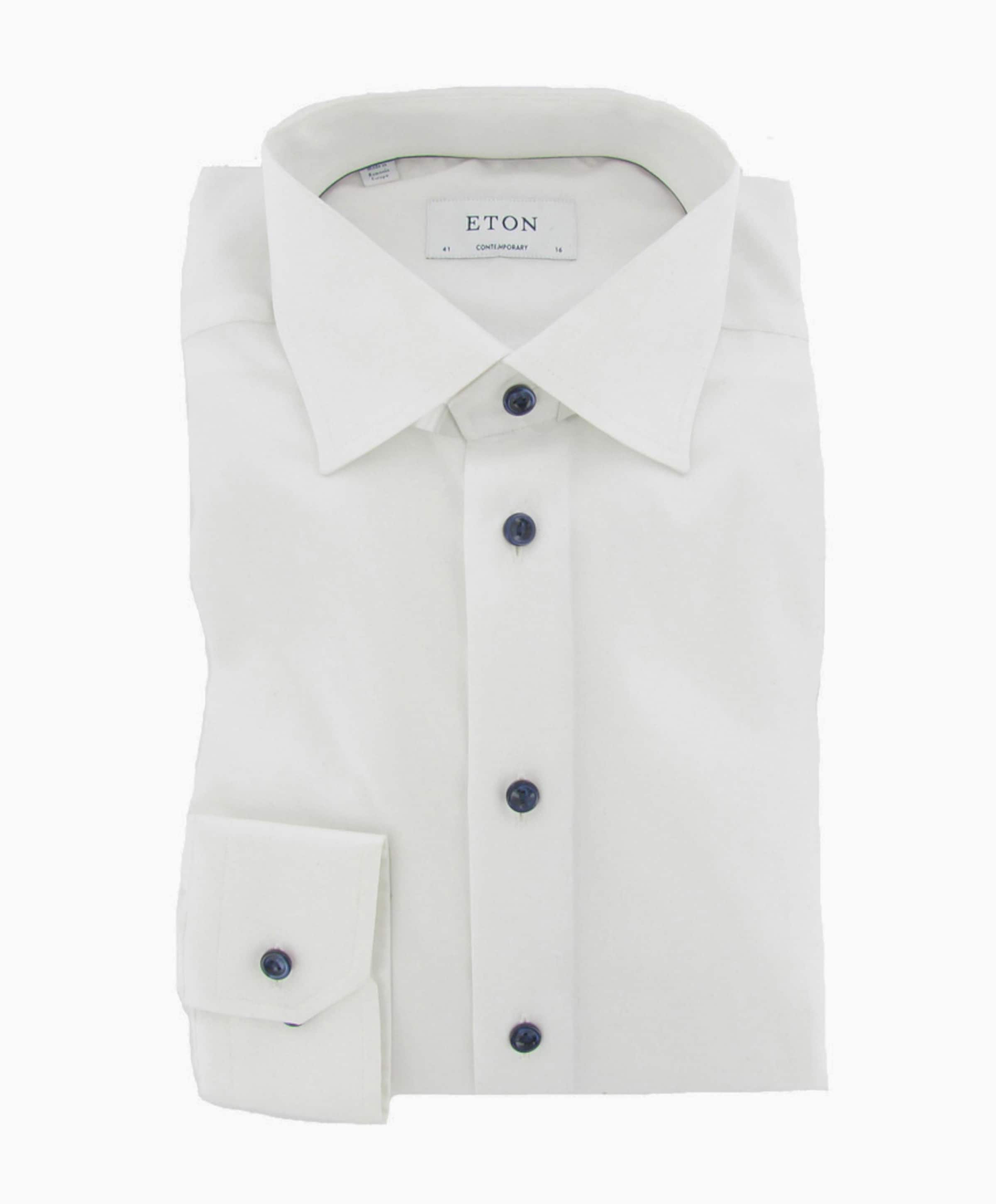 ETON Heren overhemd lange mouw wit