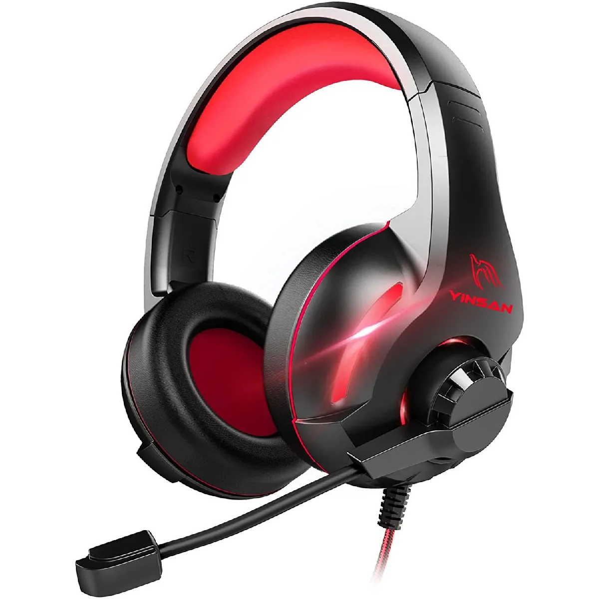 Chrono YINSAN Casque PS4 - Rouge
