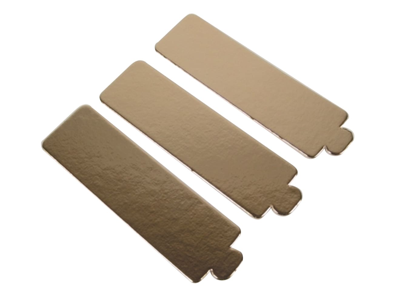 Semelles or (x 200) - bords droits - pour bandes Pavoflex - Pavoni