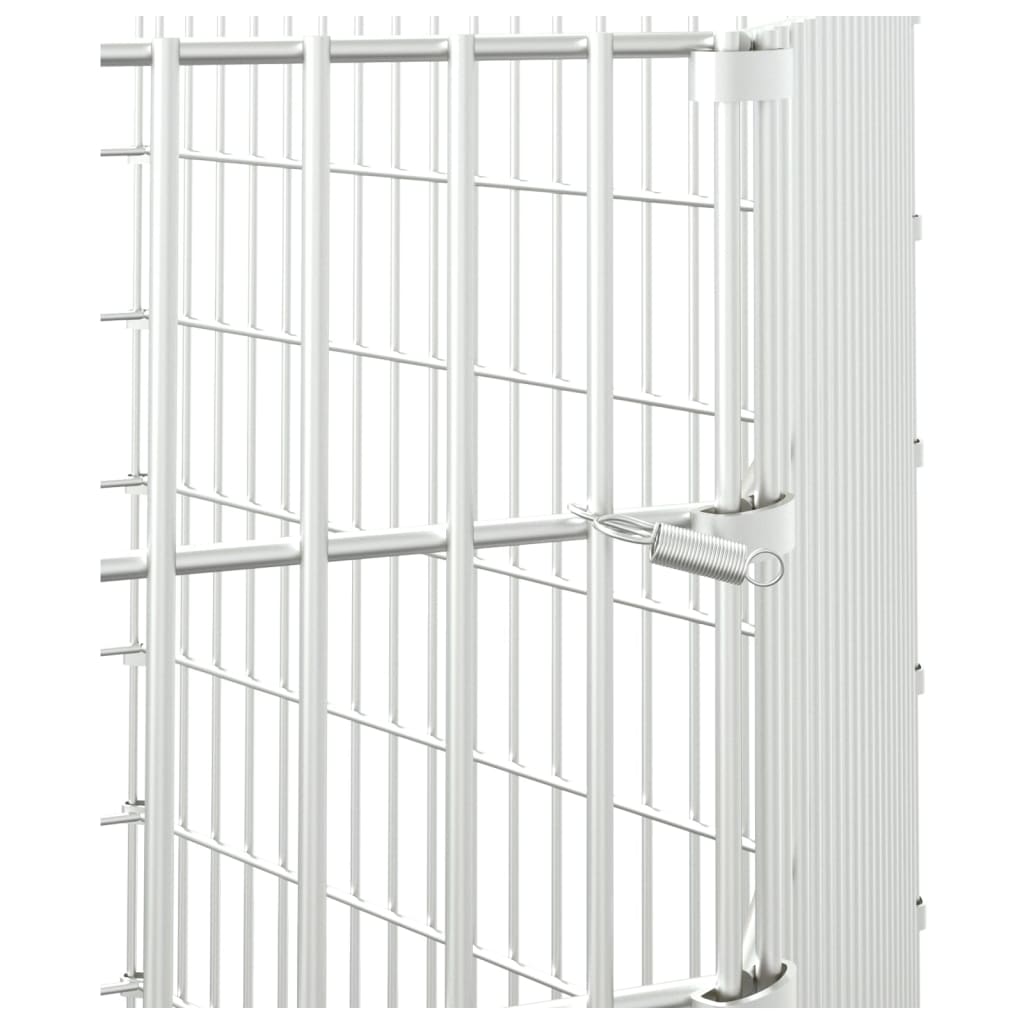 Cage à lapin 6 panneaux 54x100 cm fer galvanisé