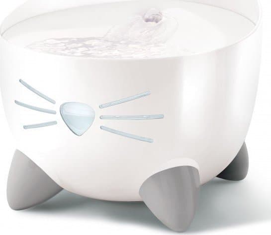 Catit Pixi-fontene, kattefontene, rustfritt stål, 2,5l, 22x22x19,5 cm