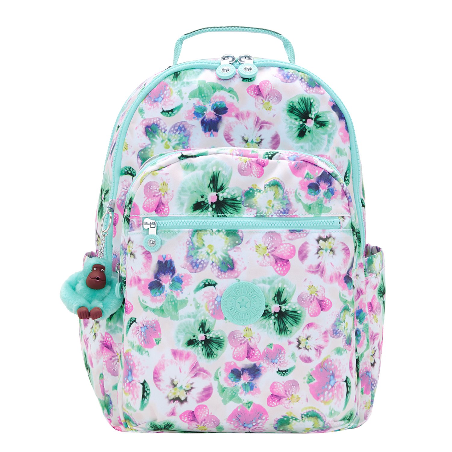 Kipling Seoul College aqua blossom