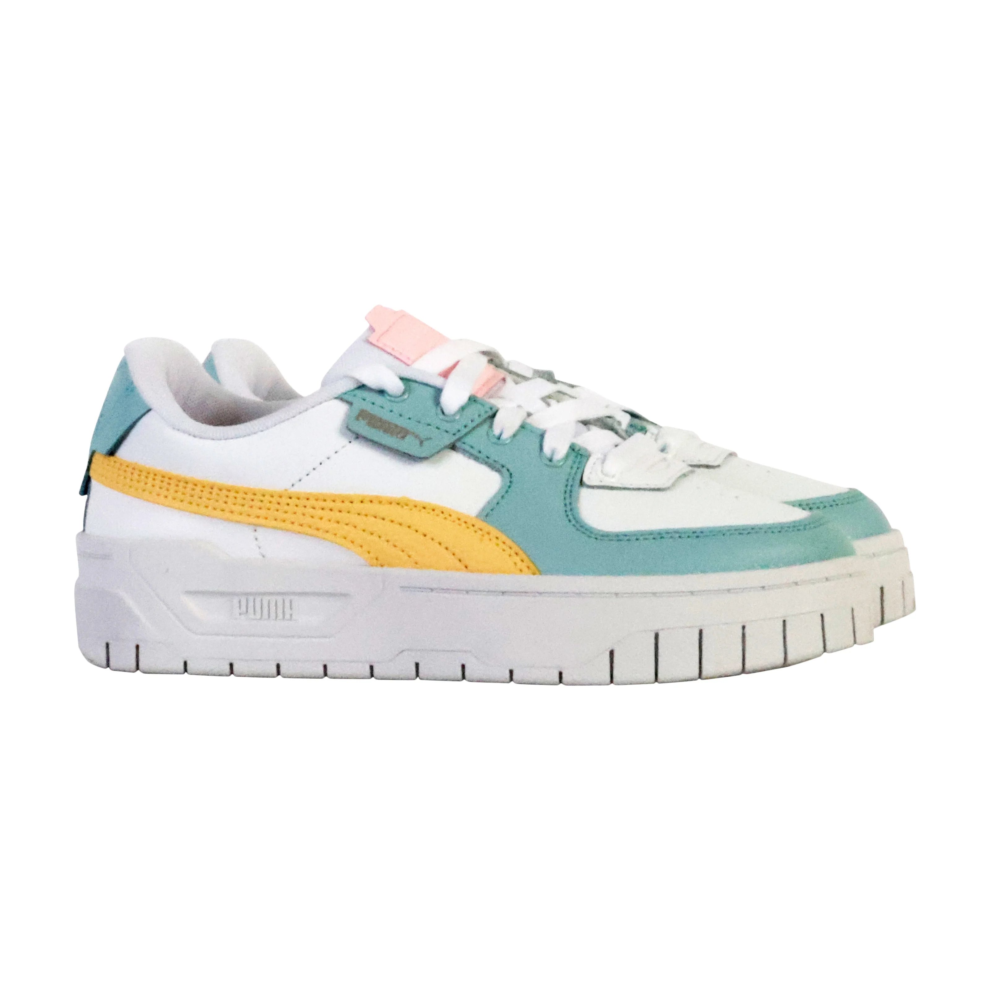 Basket cuir juniorcali dream pastel | Blanc